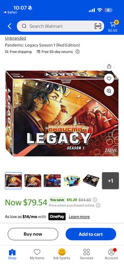 Pandemic Legacy Season 1 Board Game