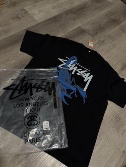 Stussy Black Logo T-Shirt with Tags