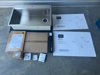 Kraus Kore 33” Workstation Sink (KWT310-33) – 16 Gauge + Full Accessories (NEW)