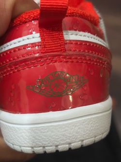 Red air Jordan baby shoes size 10c