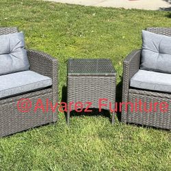 3 Pc Patio Furniture Set