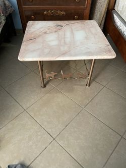 Marble top table