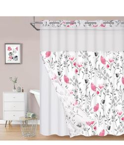 Shower curtain no hooks needed
