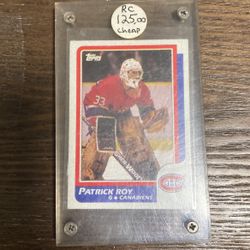 Patrick Roy Rookie card Topps 