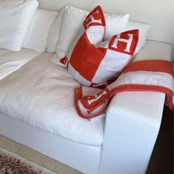 Cloud Like Modular White Couch