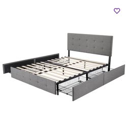 Queen Size Bed frame With Storage 