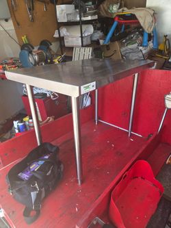 Steel table