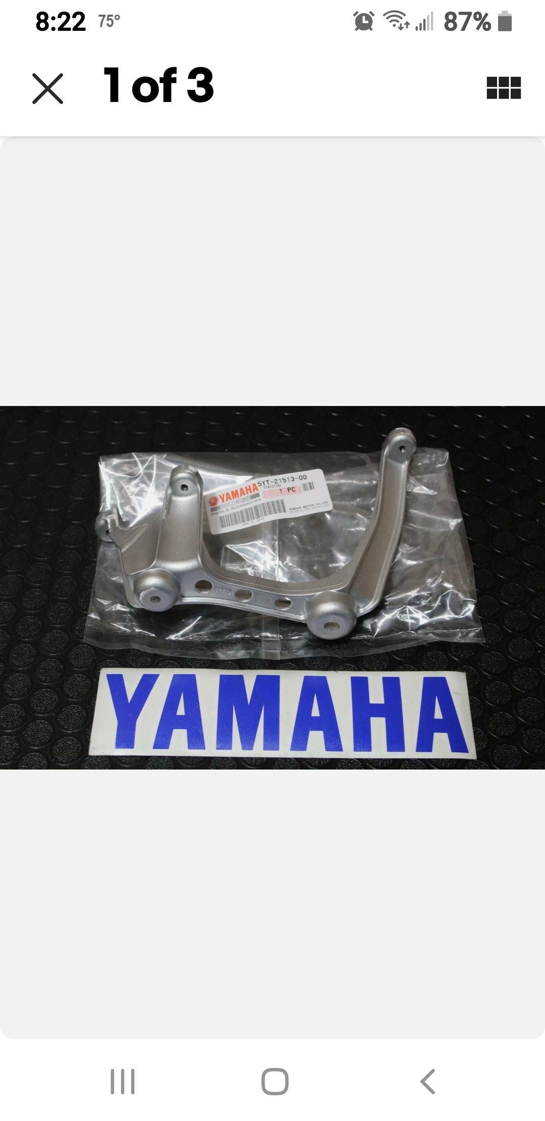 Yamaha raptor left headlight bracket