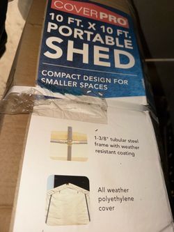 CoverPro 10x10 Portable Shed