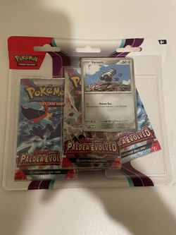Pokemon TCG Scarlet and Violet Paldea Evolved Three Pack Blister Varoom