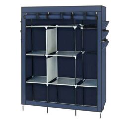 5-Layer 12-Compartment Non-woven Fabric Wardrobe Portable Closet