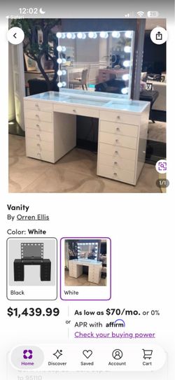 White vanity (Good condition )