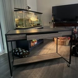 Rolling Desk with Drawer