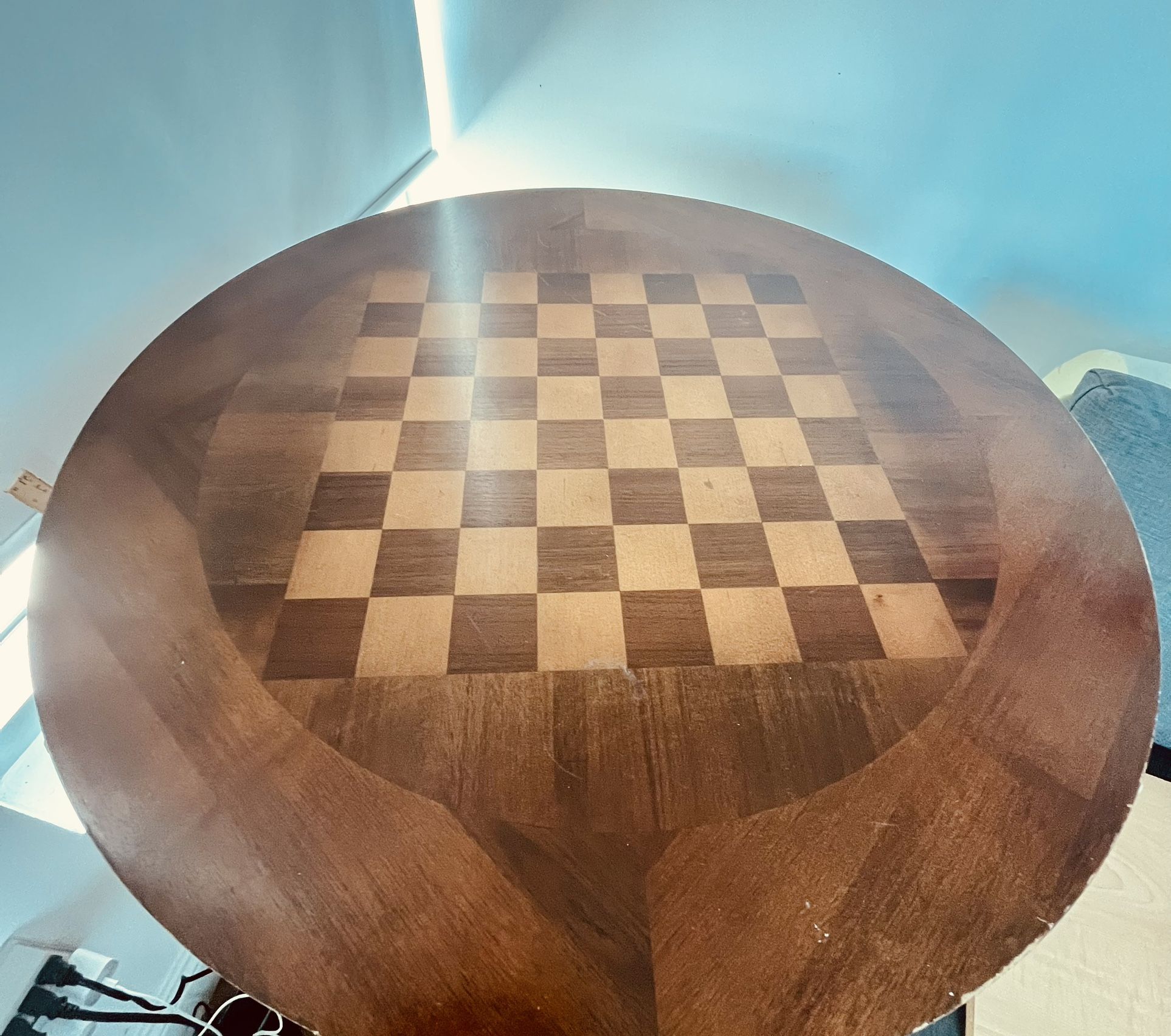 Costco Chess Table With 4 Stools - Real Wood