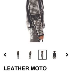Cult Of Individuality Leather Studded Jacket
