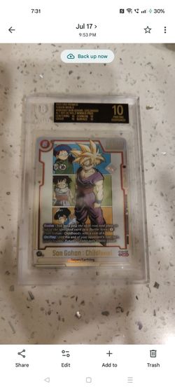 2025 DBS Promo Fusion World Alternate Art SB02-007 Son Gohan BGS 10 PRISTINE