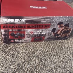 adjustable dumbeell set