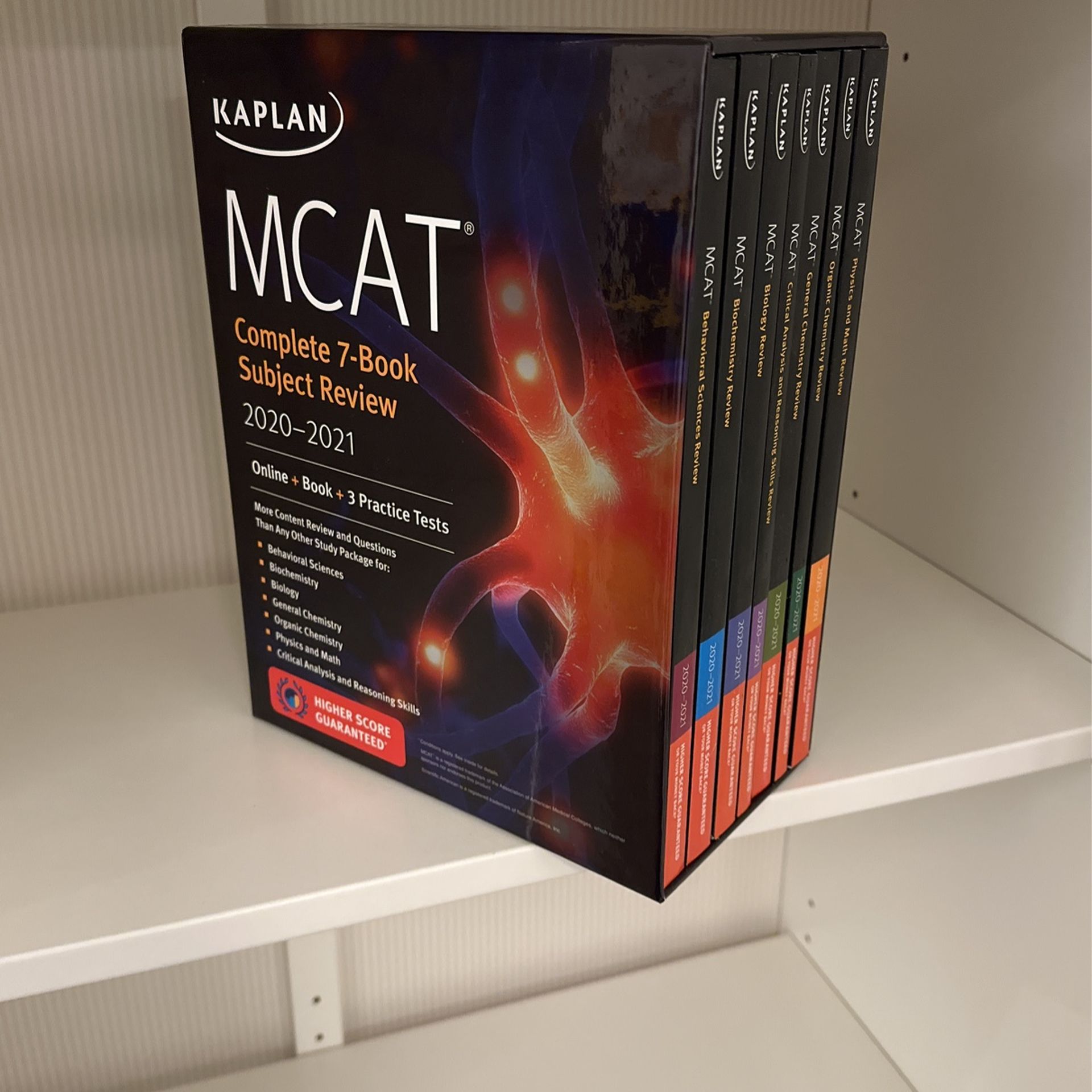 2020-2021 Kaplan MCAT Complete 7-Book Subject Review for Sale in 