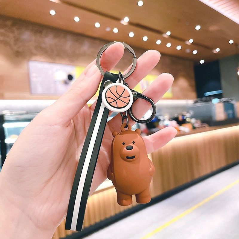 We Bare Bears Grizzly Bear Keychain
