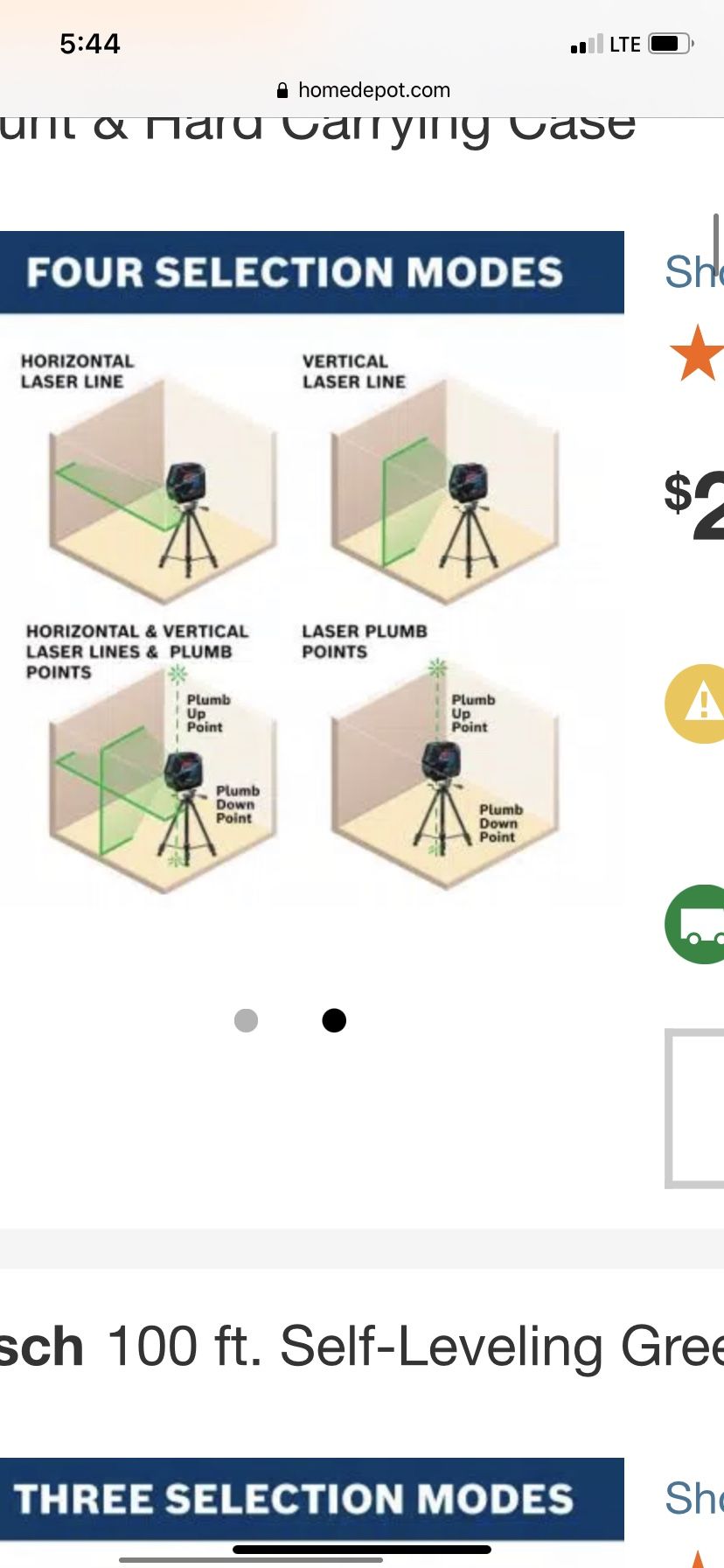 100ft Self Leveling Laser Level W/ Tripod