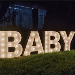 BABY Marquee Letters 