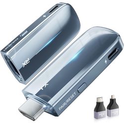 Brand New Unopened   2026Upgrade Wireless HDMI Transmitter and Receiver 328FT/100M, Low-Latency Dual-Band 5.8+2.4G LDS Antenna, 4K Decode 10Bit 1.08 B