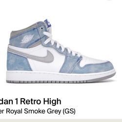 Jordan 1 Hyper Royal Smoke Grey 