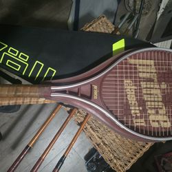 VINTAGE PRINCE CLASSIC II TENNIS RACKET WITH COVER