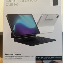 ESR for iPad Air 11 Inch Case with Keyboard M4/M3/M2 (2026/2025/2024) & iPad Pro 11/Air 5th/4th Gen Keyboard, Easy-Set Magnetic Stand, Portrait/Raised
