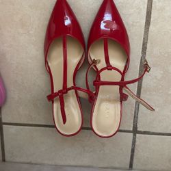 Nine West Red Heels 7.5 