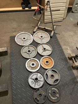 Olympic Weights with Stand