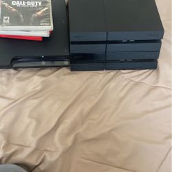 Two Perfectly Working Ps4s And A pS3 With Games