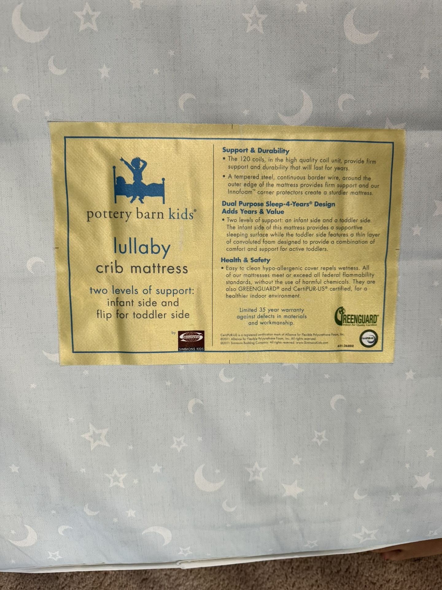 Pottery Barn Lullaby Mattress