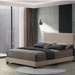 QUEEN BED FRAME BOXSPRING REQUIRED MATTRES SOLD SEPARATELY NEW IN BOX ☎️ 1714586,2564