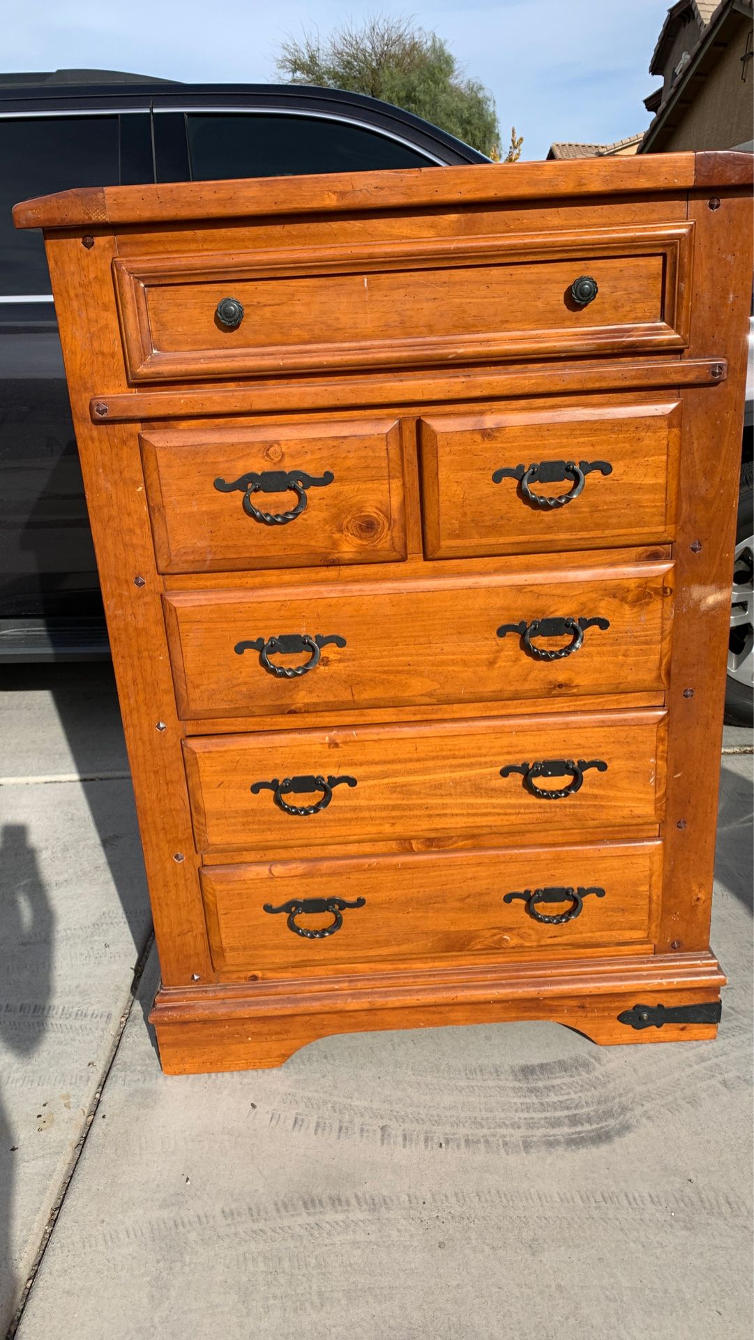 Real wood dresser for Sale in Tucson, AZ OfferUp