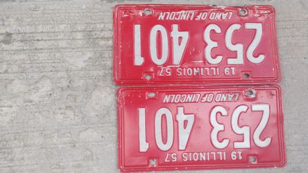 1957 License Plates