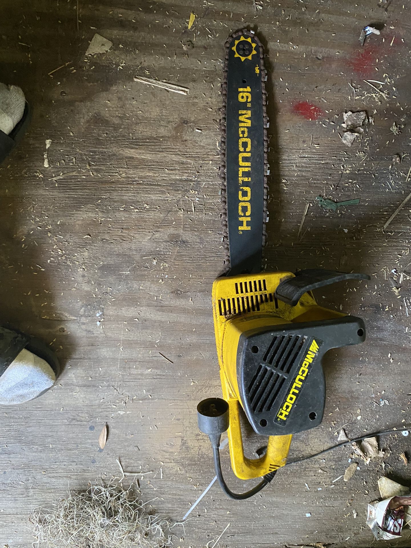 mcculloch 16 inch 3.0 electric chainsaw 