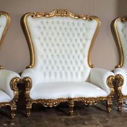 Loveseat & Throne Chair