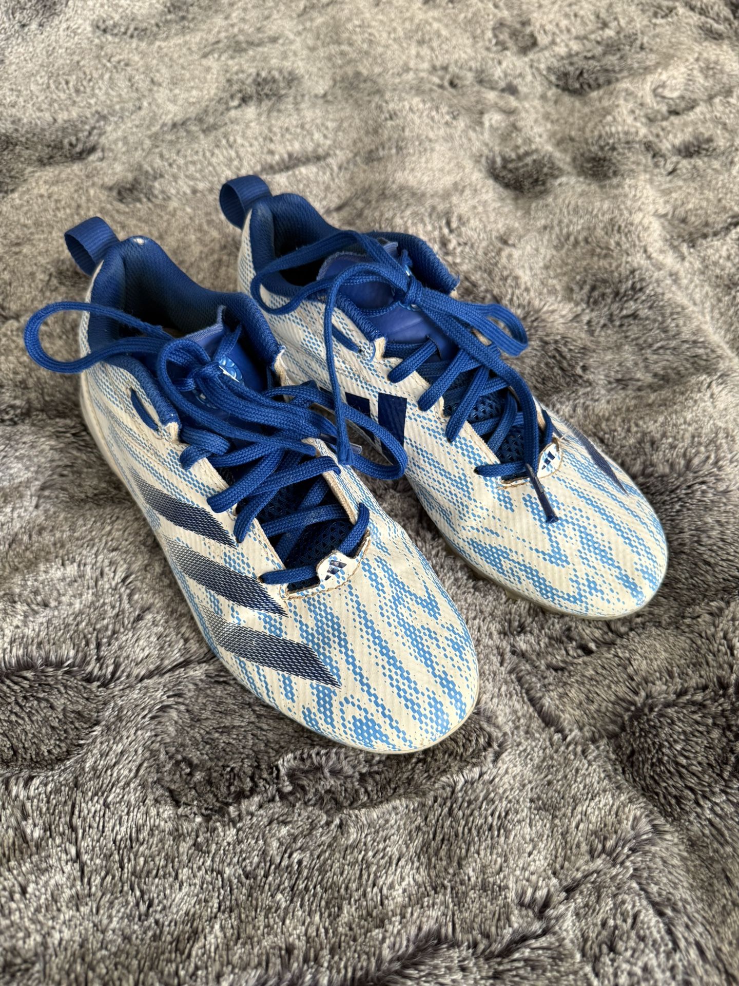 Adidas Adizero Electric.2K Youth Football Cleats in Royal Blue Sz-4