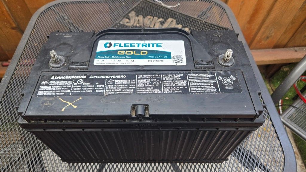 Fleetrite Gold Car Battery