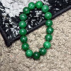 Unisex Mineral/Gem Stretch Bracelet. 12 Mm.  NOT GLASS!!