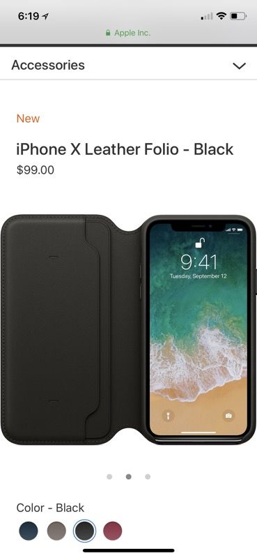 Iphone X Leather Original Case and zagg screen protector