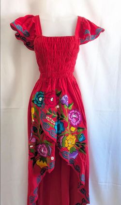 Vestido Fusia Mexicano S/M $35