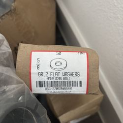 5/8” Zinc Plated Grade 2 Flat Washers – 50 pcs