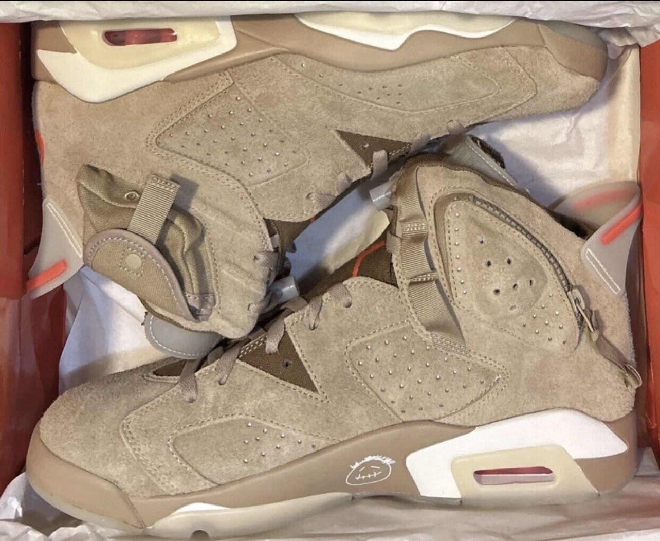 Size 13 Jordan 6 Travis Scott Cactus Jack British Khaki