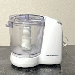 Hamilton Beach FreshChop 3-Cup Food Chopper.  It has a 3-cup capacity, suitable for everyday use.  Features two pulse speeds for precision control ove