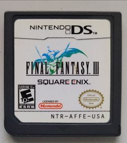 Final Fantasy III For Nintendo DS Cartridge Only