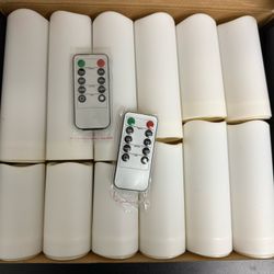 12-piece set of electronic waterproof candles