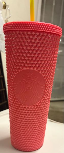 Tumblr Bright pink and neon straw  Starbucks Tumblr