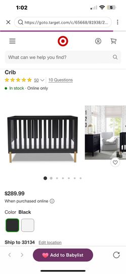 Baby/ Toddler Convertible Crib & Mattress